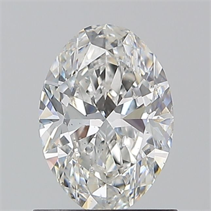 Foto Diamante Natural 0.90 quilates, Ovalado , Color F, claridad SI2 y certificado GIA de