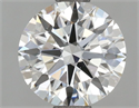 Lab Grown Diamond 1.51 Carats, Round with Ideal Cut, E Color, VVS1 Clarity and Certified by IGI