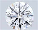 Del inventario de diamantes de laboratorio, 2.34 quilates, Redondo , Color E, claridad SI1 y certificado IGI