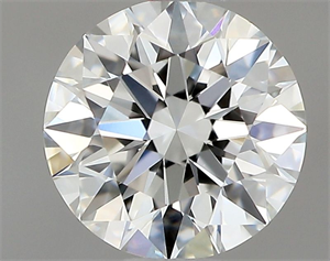 Picture of Natural Diamond 0.40 Carats, Round with Excellent Cut, F Color, VVS1 Clarity and Certified by GIA