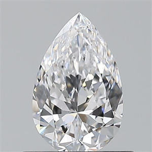 Picture of Natural Diamond 0.60 Carats, Pear with  Cut, D Color, VVS2 Clarity and Certified by GIA