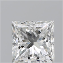 Natural Diamond 1.01 Carats, Princess with  Cut, I Color, VS2 Clarity and Certified by GIA