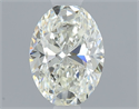 Natural Diamond 0.60 Carats, Oval with  Cut, J Color, VVS1 Clarity and Certified by GIA