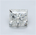 Natural Diamond 1.01 Carats, Princess with  Cut, K Color, I2 Clarity and Certified by GIA