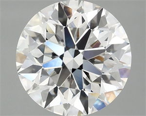 Picture of Lab Grown Diamond 3.08 Carats, Round with Excellent Cut, F Color, VVS2 Clarity and Certified by IGI