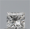 Natural Diamond 0.31 Carats, Princess with  Cut, D Color, VVS1 Clarity and Certified by GIA