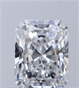 Natural Diamond 0.33 Carats, Radiant with  Cut, D Color, VVS2 Clarity and Certified by GIA