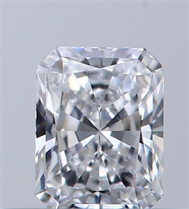 Picture of Natural Diamond 0.33 Carats, Radiant with  Cut, D Color, VVS2 Clarity and Certified by GIA