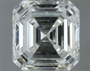 Picture of Natural Diamond 0.80 Carats, Asscher with  Cut, I Color, VVS2 Clarity and Certified by IGI