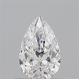Picture of Natural Diamond 0.51 Carats, Pear with  Cut, D Color, VS1 Clarity and Certified by GIA