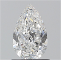 Diamante Natural 1.00 quilates, De pera , Color E, claridad SI1 y certificado GIA