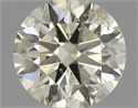 Natural Diamond 0.70 Carats, Round with Excellent Cut, L Color, SI2 Clarity and Certified by IGI