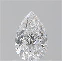 Natural Diamond 0.70 Carats, Pear with  Cut, D Color, SI1 Clarity and Certified by GIA