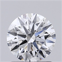 Lab Grown Diamond 1.27 Carats, Round with Ideal Cut, D Color, VVS2 Clarity and Certified by IGI