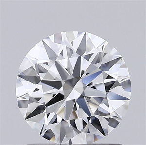 Picture of Lab Grown Diamond 1.27 Carats, Round with Ideal Cut, D Color, VVS2 Clarity and Certified by IGI