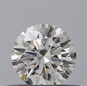 Picture of Natural Diamond 0.41 Carats, Round with Excellent Cut, G Color, IF Clarity and Certified by GIA