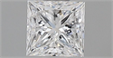 Diamante Natural 0.44 quilates, Princesa , Color D, claridad VVS2 y certificado GIA