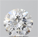Natural Diamond 1.72 Carats, Round with Excellent Cut, D Color, VS2 Clarity and Certified by GIA