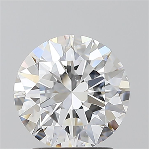 Picture of Natural Diamond 1.72 Carats, Round with Excellent Cut, D Color, VS2 Clarity and Certified by GIA