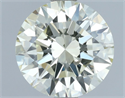 Natural Diamond 1.01 Carats, Round with Excellent Cut, L Color, SI1 Clarity and Certified by HRD