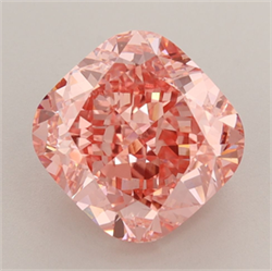 Picture of Lab Grown Diamond 4.50 Carats, CUSHION MODIFIED with  Cut, Fancy Vivid Pink Color, VS1 Clarity and Certified by IGI