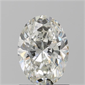 Natural Diamond 1.20 Carats, Oval with  Cut, H Color, VS2 Clarity and Certified by GIA