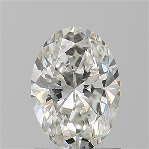 Picture of Natural Diamond 1.20 Carats, Oval with  Cut, H Color, VS2 Clarity and Certified by GIA