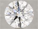Lab Grown Diamond 3.09 Carats, Round with Ideal Cut, F Color, VVS2 Clarity and Certified by IGI