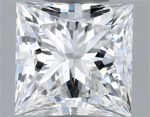 Picture of Natural Diamond 0.60 Carats, Princess with  Cut, G Color, SI1 Clarity and Certified by GIA