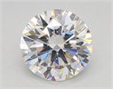 Lab Grown Diamond 3.02 Carats, Round with Ideal Cut, E Color, VS1 Clarity and Certified by IGI