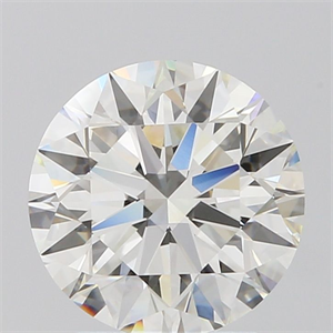 Picture of Natural Diamond 2.06 Carats, Round with Excellent Cut, J Color, IF Clarity and Certified by GIA