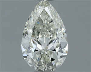 Picture of Natural Diamond 0.50 Carats, Pear with  Cut, H Color, SI1 Clarity and Certified by IGI