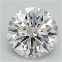 Lab Grown Diamond 1.51 Carats, Round with Ideal Cut, E Color, VVS2 Clarity and Certified by IGI