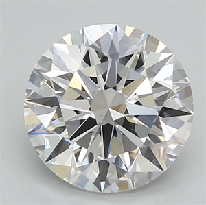 Picture of Lab Grown Diamond 1.51 Carats, Round with Ideal Cut, E Color, VVS2 Clarity and Certified by IGI