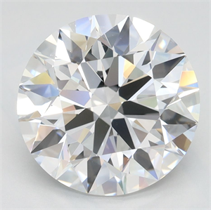 Picture of Lab Grown Diamond 3.37 Carats, Round with Ideal Cut, D Color, IF Clarity and Certified by IGI