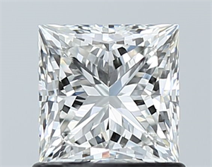 Picture of Natural Diamond 1.02 Carats, Princess with  Cut, G Color, VS2 Clarity and Certified by GIA