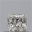 Natural Diamond 0.31 Carats, Princess with  Cut, F Color, VS1 Clarity and Certified by GIA