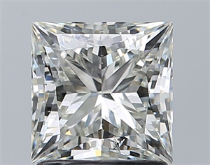 Foto Diamante Natural 1.58 quilates, Princesa , Color J, claridad SI2 y certificado GIA de