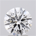 Lab Grown Diamond 1.86 Carats, Round with Ideal Cut, E Color, IF Clarity and Certified by IGI