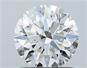 Diamante Natural 1.03 quilates, Redondo , Color H, claridad SI1 y certificado GIA