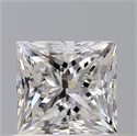 Natural Diamond 0.60 Carats, Princess with  Cut, E Color, VS2 Clarity and Certified by GIA