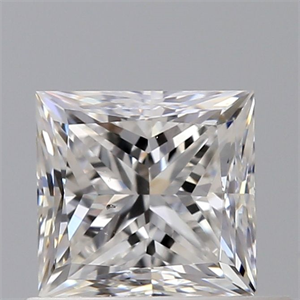 Picture of Natural Diamond 0.60 Carats, Princess with  Cut, E Color, VS2 Clarity and Certified by GIA