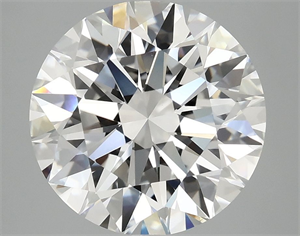 Picture of Lab Grown Diamond 5.02 Carats, Round with Excellent Cut, E Color, VVS2 Clarity and Certified by IGI
