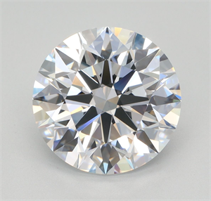Picture of Lab Grown Diamond 3.04 Carats, Round with Ideal Cut, E Color, IF Clarity and Certified by IGI