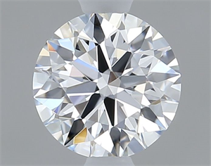 Picture of Natural Diamond 0.41 Carats, Round with Excellent Cut, E Color, IF Clarity and Certified by GIA