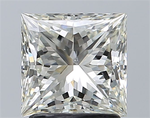 Foto Diamante Natural 1.71 quilates, Princesa , Color K, claridad SI1 y certificado GIA de