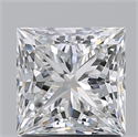 Natural Diamond 1.70 Carats, Princess with  Cut, G Color, VS2 Clarity and Certified by GIA