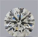 Natural Diamond 0.92 Carats, Round with Excellent Cut, K Color, VS1 Clarity and Certified by IGI