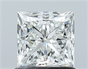 Natural Diamond 1.01 Carats, Princess with  Cut, I Color, VS1 Clarity and Certified by GIA