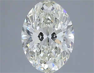 Picture of Natural Diamond 2.01 Carats, Oval with  Cut, K Color, SI1 Clarity and Certified by IGI